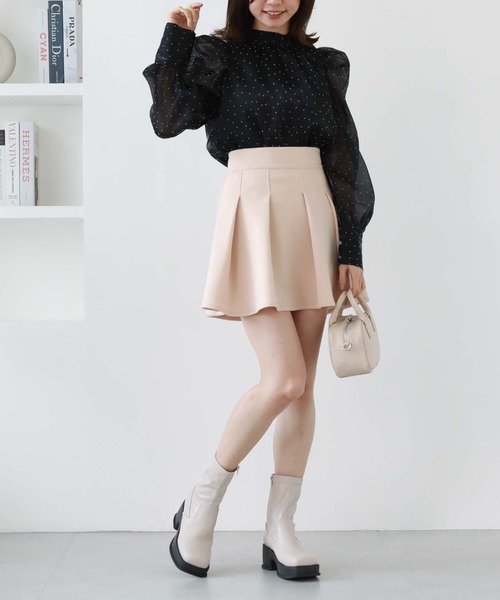 archives（アルシーヴ）の「フロッキードット２ＷＡＹボータイブラウス（シャツ/ブラウス・レディース・グレー/ブラック/アイボリー・MEDIUM）」の16枚目の写真