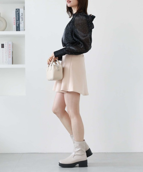 archives（アルシーヴ）の「フロッキードット２ＷＡＹボータイブラウス（シャツ/ブラウス・レディース・グレー/ブラック/アイボリー・MEDIUM）」の17枚目の写真