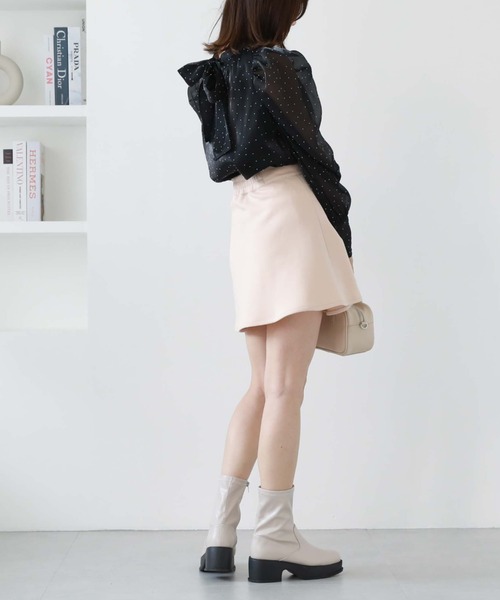 archives（アルシーヴ）の「フロッキードット２ＷＡＹボータイブラウス（シャツ/ブラウス・レディース・グレー/ブラック/アイボリー・MEDIUM）」の18枚目の写真