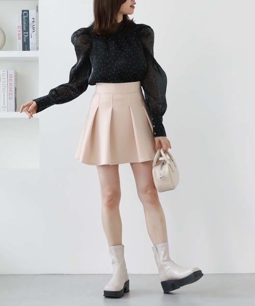 archives（アルシーヴ）の「フロッキードット２ＷＡＹボータイブラウス（シャツ/ブラウス・レディース・グレー/ブラック/アイボリー・MEDIUM）」の19枚目の写真