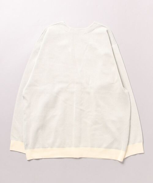ATTACHMENT(アタッチメント)の「CU/CO×PE ダブルニットフェイスニットカーディガン / CU/CO×PE DOUBLE FACE KNIT CARDIGAN(カーディガン/ボレロ・メンズ・カーキ系/ブラック/オフホワイト・1/2/3)」の8枚目の写真