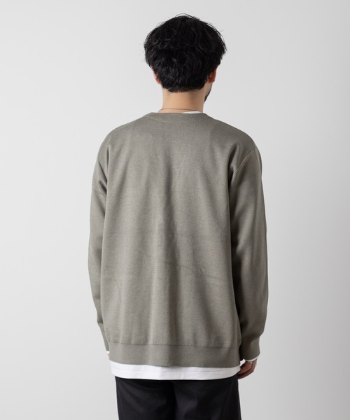 ATTACHMENT(アタッチメント)の「CU/CO×PE ダブルニットフェイスニットカーディガン / CU/CO×PE DOUBLE FACE KNIT CARDIGAN(カーディガン/ボレロ・メンズ・カーキ系/ブラック/オフホワイト・1/2/3)」の6枚目の写真