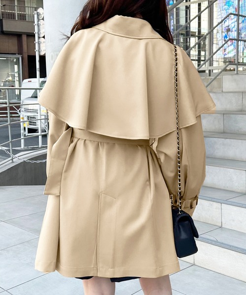 TIBI ティビ トレンチスプリングミディコートアウタージャケット