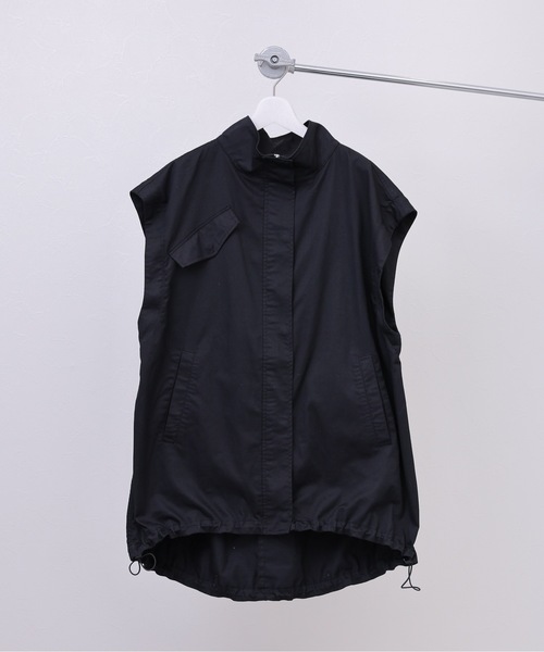 ap retro（アプレトロ）の「2WAYミリタリージャケット/ベスト モッズコート（ミリタリージャケット・レディース・アイボリー/カーキ/ブラック/グリーン系その他・FREE）」の11枚目の写真