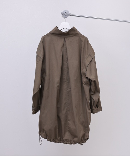 ap retro（アプレトロ）の「2WAYミリタリージャケット/ベスト モッズコート（ミリタリージャケット・レディース・アイボリー/カーキ/ブラック/グリーン系その他・FREE）」の14枚目の写真