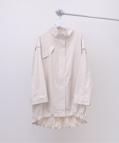 ap retro（アプレトロ）の「2WAYミリタリージャケット/ベスト モッズコート（ミリタリージャケット・レディース・アイボリー/カーキ/ブラック/グリーン系その他・FREE）」の5枚目の写真