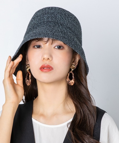 polcadot(ポルカドット)の「ハンドウォッシャブル ブレードハット・手洗いOK(ハット・レディース・ベージュ/ブラック/ライトグレー/ブラウン・FREE)」の6枚目の写真