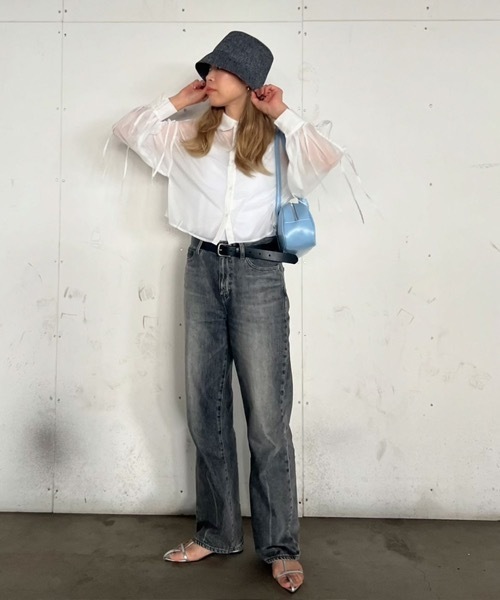 polcadot(ポルカドット)の「ハンドウォッシャブル ブレードハット・手洗いOK(ハット・レディース・ベージュ/ブラック/ライトグレー/ブラウン・FREE)」の13枚目の写真