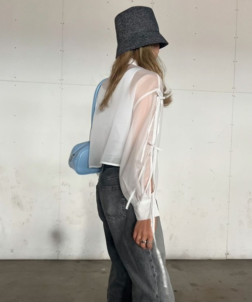 polcadot(ポルカドット)の「ハンドウォッシャブル ブレードハット・手洗いOK(ハット・レディース・ベージュ/ブラック/ライトグレー/ブラウン・FREE)」の14枚目の写真