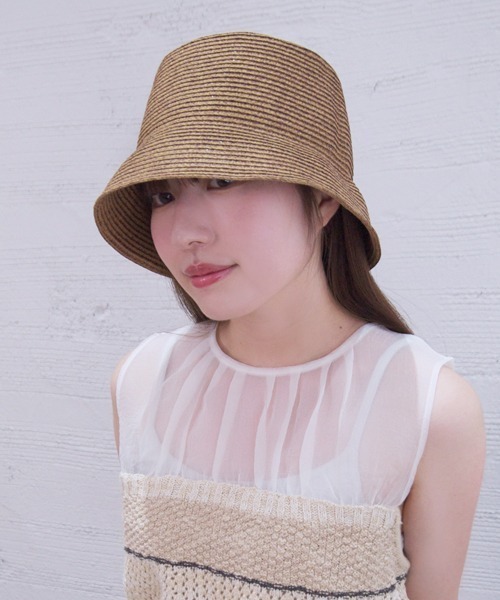 polcadot(ポルカドット)の「ハンドウォッシャブル ブレードハット・手洗いOK(ハット・レディース・ベージュ/ブラック/ライトグレー/ブラウン・FREE)」の11枚目の写真