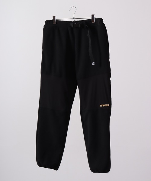 STARTER BLACK LABEL（スターターブラックレーベル）の「STARTER BLACKLABEL ナイロン切替フリースパンツ（その他パンツ・メンズ・ブラック/グリーン・M/L）」の4枚目の写真