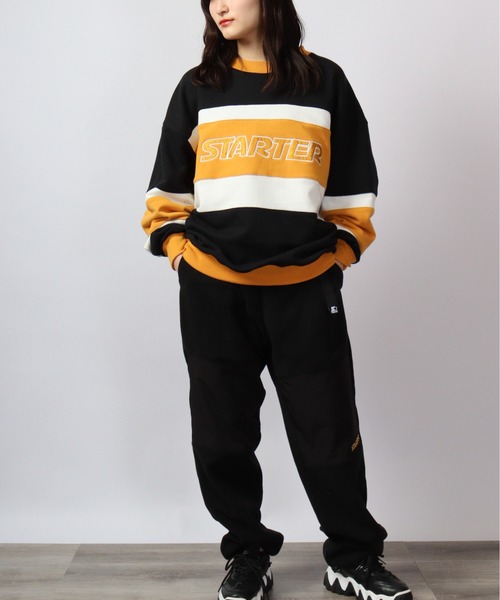 STARTER BLACK LABEL（スターターブラックレーベル）の「STARTER BLACKLABEL ナイロン切替フリースパンツ（その他パンツ・メンズ・ブラック/グリーン・M/L）」の20枚目の写真