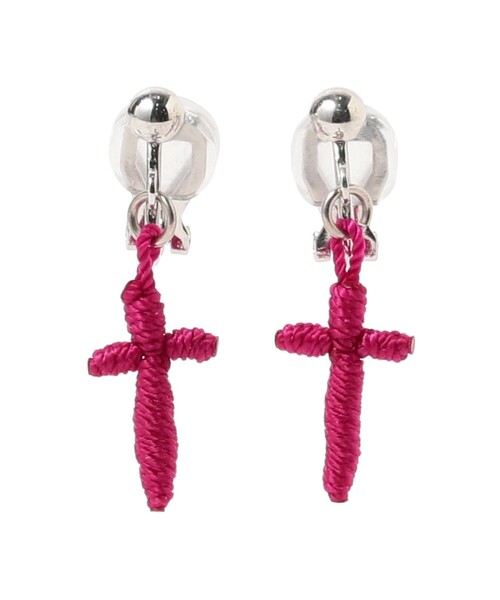 BEAMS BOY(ビームスボーイ)の「OJO DE MEX × BEAMS BOY / 別注 クロス イヤリング(イヤリング・レディース・ブラック/ピンク/イエロー/ブルー・ONE SIZE)」の4枚目の写真