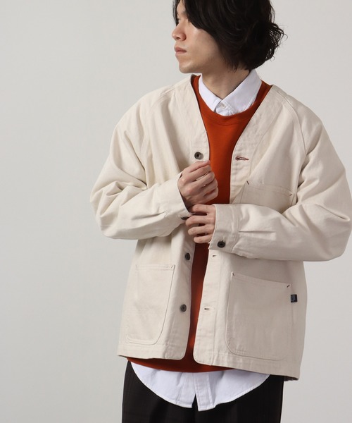 KRIFF MAYER ノーカラーデニムカバーオール