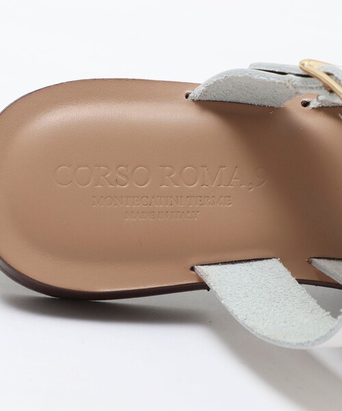 CORSO ROMA,9(コルソローマ)の「【CORSO ROMA 9/コルソローマノーヴェ】ダブルバックルサンダル(サンダル・レディース・ホワイト/ブラック・36/37/38)」の14枚目の写真