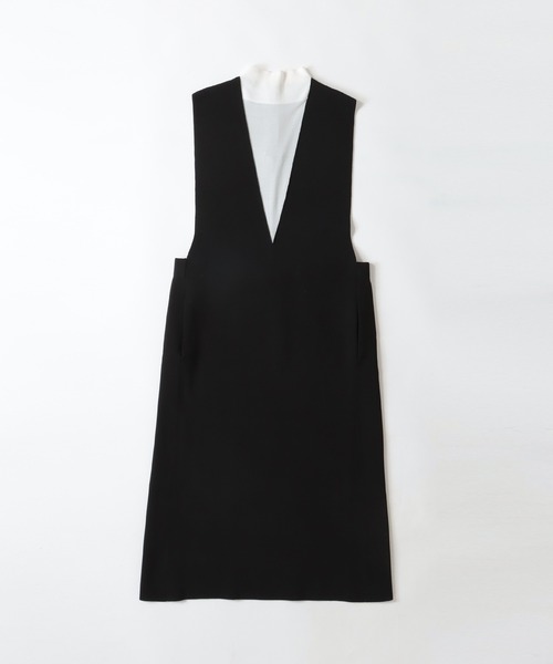 DRESSLAVE(ドレスレイブ)の「bicolor long&lean knit dress(バイカラーロングニットワンピース)(ワンピース・レディース・ライトイエロー/ブラック・38)」の3枚目の写真