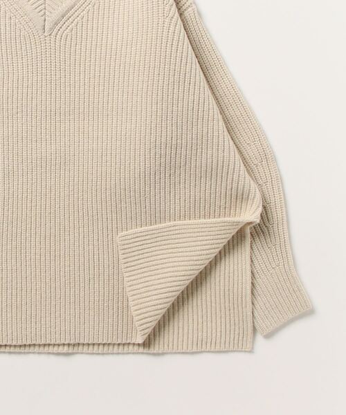 CLANE（クラネ）の「CLANE 2WAY NECK WARMER KNIT TOPS 13106-2252（ニット/セーター・レディース・ベージュ/オフホワイト・1）」の5枚目の写真