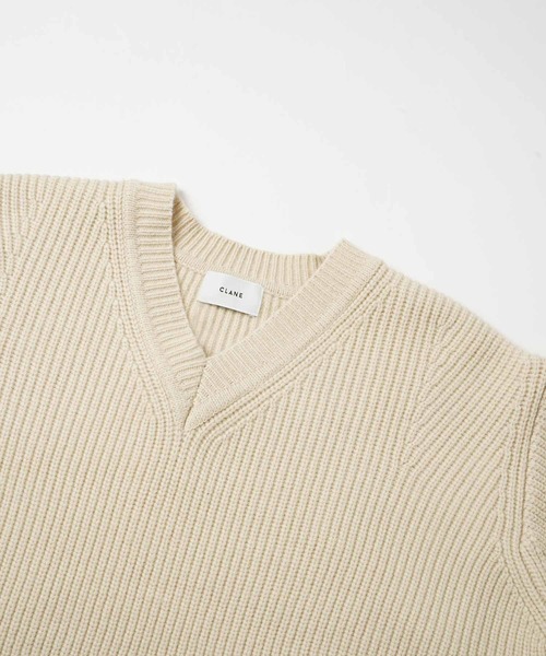 CLANE（クラネ）の「CLANE 2WAY NECK WARMER KNIT TOPS 13106-2252（ニット/セーター・レディース・ベージュ/オフホワイト・1）」の14枚目の写真