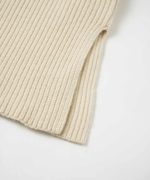 CLANE（クラネ）の「CLANE 2WAY NECK WARMER KNIT TOPS 13106-2252（ニット/セーター・レディース・ベージュ/オフホワイト・1）」の15枚目の写真