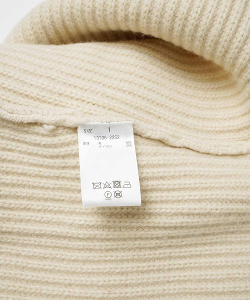 CLANE（クラネ）の「CLANE 2WAY NECK WARMER KNIT TOPS 13106-2252（ニット/セーター・レディース・ベージュ/オフホワイト・1）」の18枚目の写真