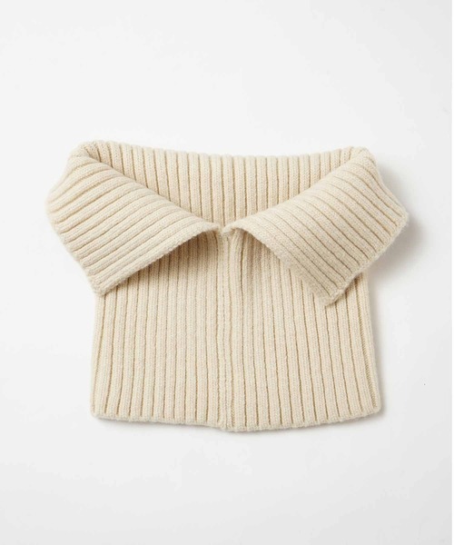 CLANE クラネ 2WAY NECK WARMER KNIT TOPS ネックウォーマー ニットセーター 13106-2252 アイボリー 1 CLANE クラネ 2WAY NECK WARMER KNIT TOPS ネックウォーマー ニット
