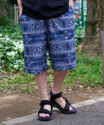 【BLUE STANDARD/ブルースタンダード】別注　ペンギンプリント　ミニ裏毛　ショートパンツ　さらさら　収益金の一部は寄付されます。