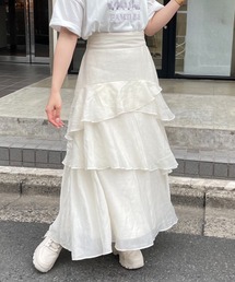 one after another NICE CLAUP | ティアードロングスカート(スカート)