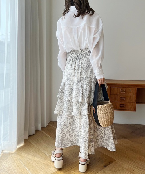 ティアードロングスカート（スカート）｜one after another NICE CLAUP