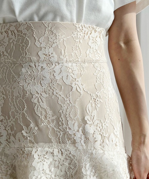 one after another NICE CLAUP（ワンアフターアナザーナイスクラップ）の「ティアードロングスカート（スカート・レディース・オフホワイト/ホワイト系その他/ベージュ/モカ・FREE）」の12枚目の写真