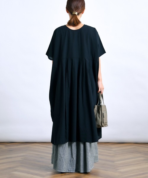 folka（フォルカ）の「1-2WAY コットン ワイド シャツ ストライプ ワンピース【folka(フォルカ)】（ワンピース・レディース・ブラック/ブラック系その他・ONE SIZE）」の5枚目の写真