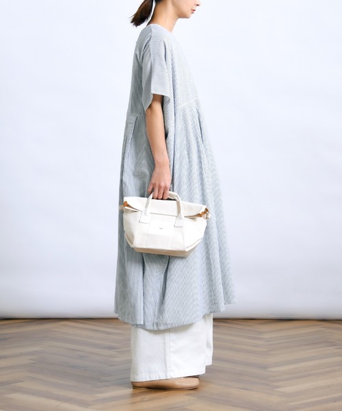 folka（フォルカ）の「1-2WAY コットン ワイド シャツ ストライプ ワンピース【folka(フォルカ)】（ワンピース・レディース・ブラック/ブラック系その他・ONE SIZE）」の10枚目の写真