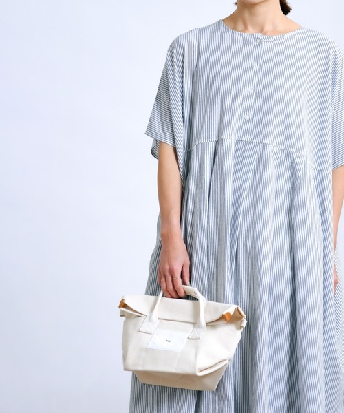 folka（フォルカ）の「1-2WAY コットン ワイド シャツ ストライプ ワンピース【folka(フォルカ)】（ワンピース・レディース・ブラック/ブラック系その他・ONE SIZE）」の8枚目の写真