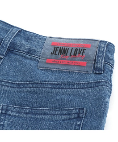JENNI love（ジェニィラブ）の「サテンリボンショーパン（デニムパンツ・キッズ・ブラック/サックスブルー/オフホワイト/ブルー・130cm/140cm/150cm/160cm）」の17枚目の写真