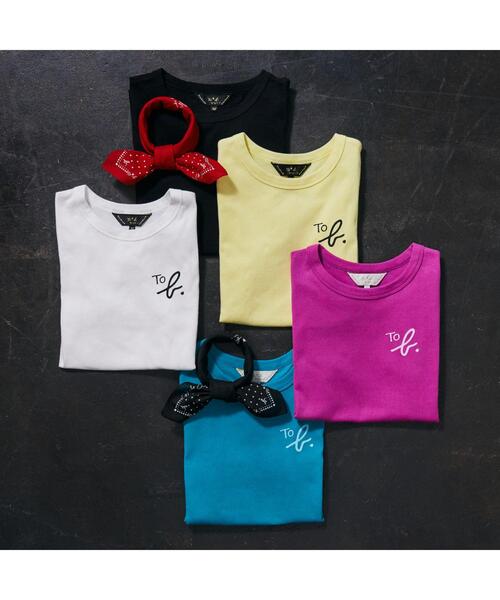 To b. by agnes b.(トゥービーバイアニエスベー)の「WU20 TS クロップドコンパクトTシャツ(Tシャツ/カットソー・レディース・ホワイト・40/38)」の9枚目の写真