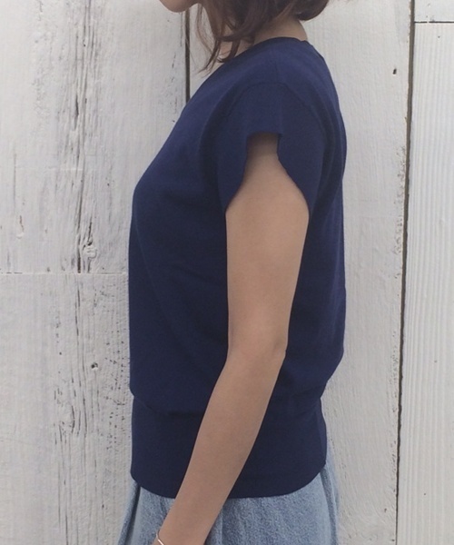 mystic（ミスティック）の「【mystic】ﾜｲﾄﾞﾘﾌﾞVﾈｯｸﾌﾟﾙｵｰﾊﾞ-（ニット/セーター・レディース・ホワイト/グレー/カーキ/ネイビー/レッド・FREE）」の8枚目の写真