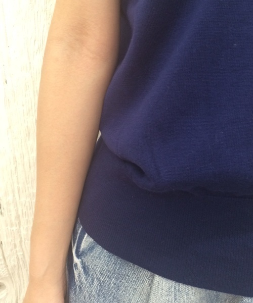 mystic（ミスティック）の「【mystic】ﾜｲﾄﾞﾘﾌﾞVﾈｯｸﾌﾟﾙｵｰﾊﾞ-（ニット/セーター・レディース・ホワイト/グレー/カーキ/ネイビー/レッド・FREE）」の11枚目の写真