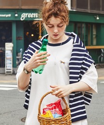 PENNEYS/ペニーズ 別注 THE FOX ロゴ ワッペン刺繍ワンポイント ルーズ半袖Tシャツ