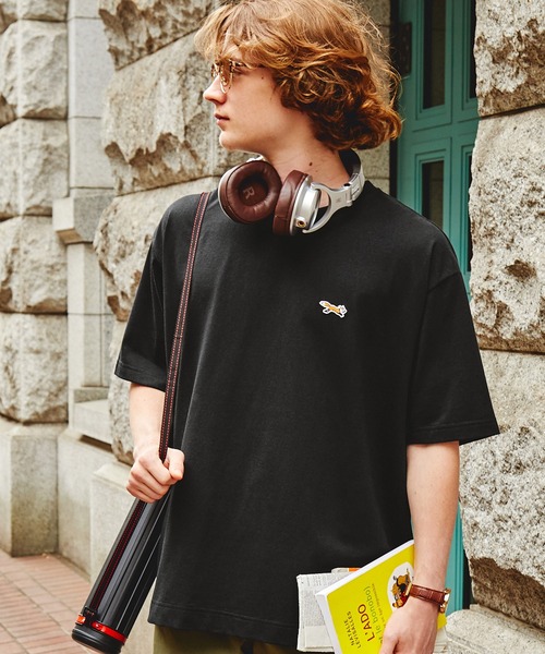 PENNEYS(ぺニーズ)の「PENNEYS/ペニーズ 別注 THE FOX ロゴ ワッペン刺繍ワンポイント ルーズ半袖Tシャツ(Tシャツ/カットソー・レディース・ホワイト系/オフホワイト/グリーン/ネイビー/モカ/ブラック系/ピンク/ワイン系/ブラック/ベージュ系/グレイッシュブルー/グリーン系2/ブラック系1/グレイッシュベージュ/ブラウン系/サックスブルー・L/M)」の17枚目の写真