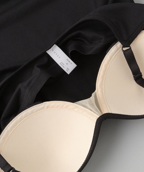 e/rm（イーアールエム）の「【e/rm・セレクト】cohan（コハン）シームレスブラキャミソール（ブラジャー・レディース・キャメル/ブラック・SMALL/MEDIUM）」の10枚目の写真