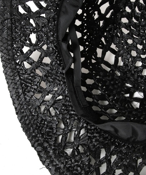 Andemiu（アンデミュウ）の「ラフィアガラアミＨＡＴ 180546（ハット・レディース・ブラウン/ベージュ/ブラック・FREE）」の7枚目の写真