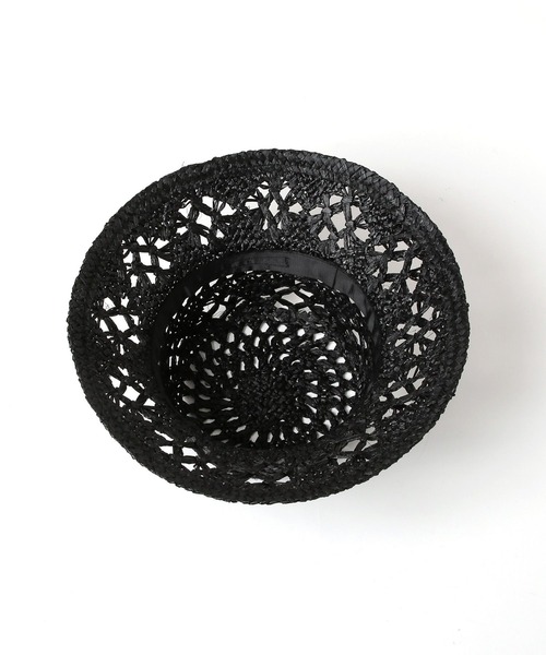 Andemiu（アンデミュウ）の「ラフィアガラアミＨＡＴ 180546（ハット・レディース・ブラウン/ベージュ/ブラック・FREE）」の8枚目の写真