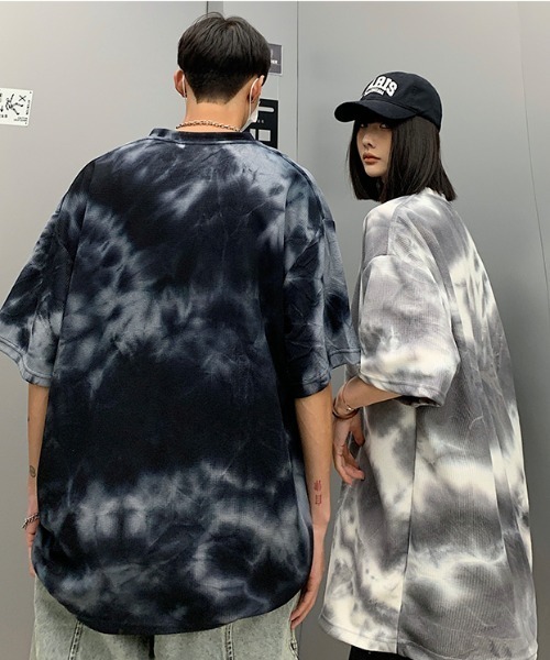 MGV(エムジーヴィー)の「タイダイワンポイントT(Tシャツ/カットソー・メンズ・ブラック/グレー・MEDIUM/X-LARGE/LARGE)」の8枚目の写真