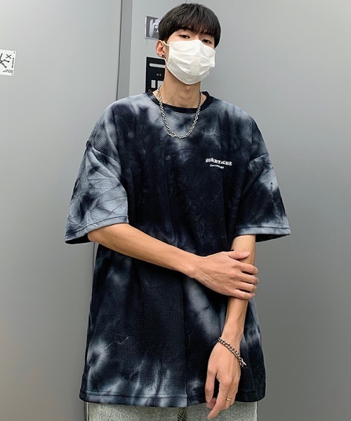 MGV(エムジーヴィー)の「タイダイワンポイントT(Tシャツ/カットソー・メンズ・ブラック/グレー・MEDIUM/X-LARGE/LARGE)」の3枚目の写真