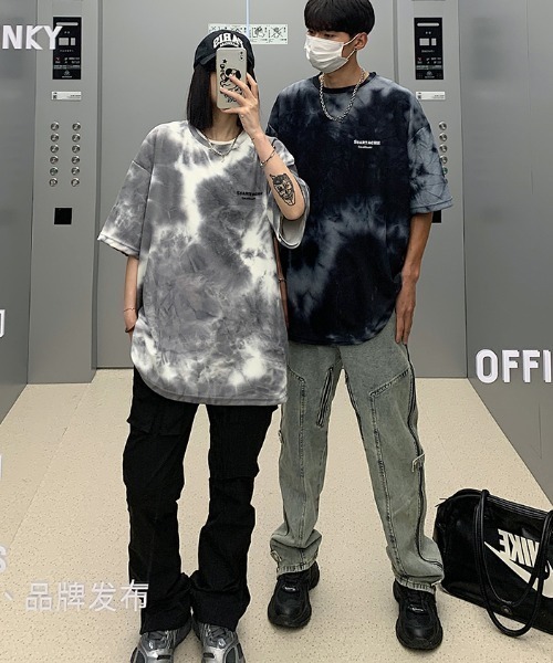 MGV(エムジーヴィー)の「タイダイワンポイントT(Tシャツ/カットソー・メンズ・ブラック/グレー・MEDIUM/X-LARGE/LARGE)」の9枚目の写真
