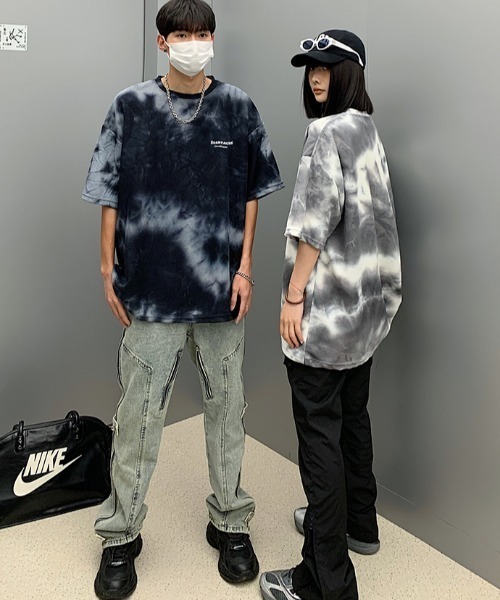 MGV(エムジーヴィー)の「タイダイワンポイントT(Tシャツ/カットソー・メンズ・ブラック/グレー・MEDIUM/X-LARGE/LARGE)」の11枚目の写真