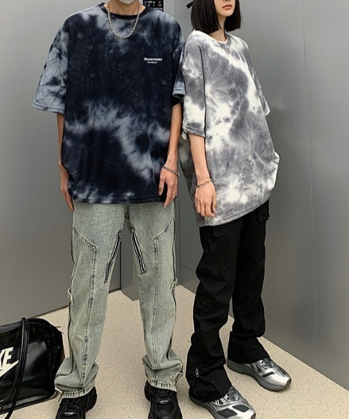 MGV(エムジーヴィー)の「タイダイワンポイントT(Tシャツ/カットソー・メンズ・ブラック/グレー・MEDIUM/X-LARGE/LARGE)」の14枚目の写真