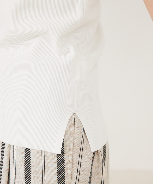 qualite（カリテ）の「ウォッシャブル2WAYタンクトップ（タンクトップ・レディース・ホワイト・フリー）」の4枚目の写真