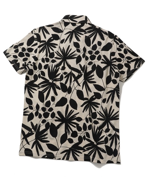 MEN'S BIGI（メンズビギ）の「フラワープリントスキッパーポロシャツ（ポロシャツ・メンズ・グリーン系その他/ホワイト系その他・01/02/03）」の7枚目の写真