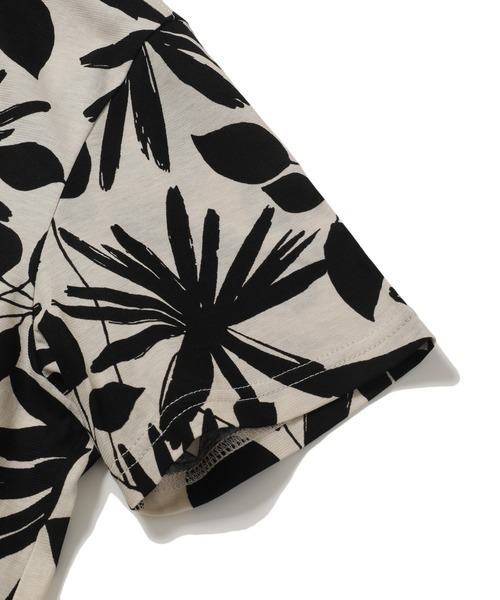 MEN'S BIGI（メンズビギ）の「フラワープリントスキッパーポロシャツ（ポロシャツ・メンズ・グリーン系その他/ホワイト系その他・01/02/03）」の6枚目の写真