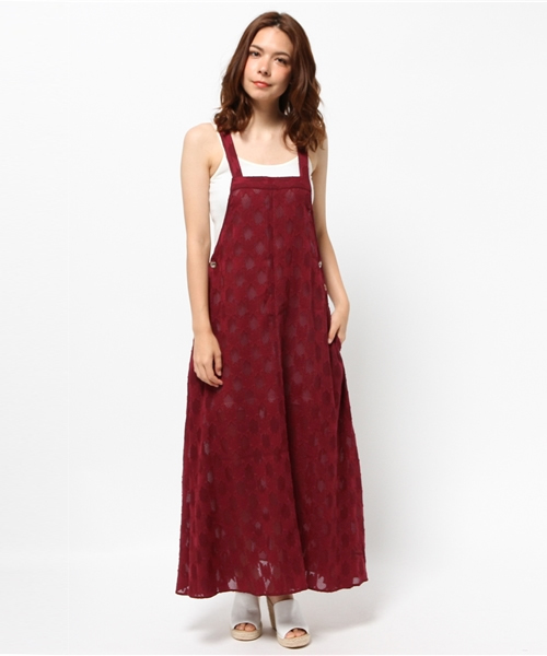 Kastane（カスタネ）の「【Kastane】柄シフォンマキシワンピース（ワンピース・レディース・ネイビー/ボルドー/ブラック・FREE）」の13枚目の写真